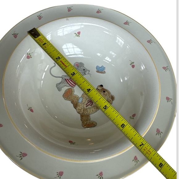 Vintage Mikasa TEDDY Bear Children's Dinner Place Setting Plate Bowl - Picture 4 of 7